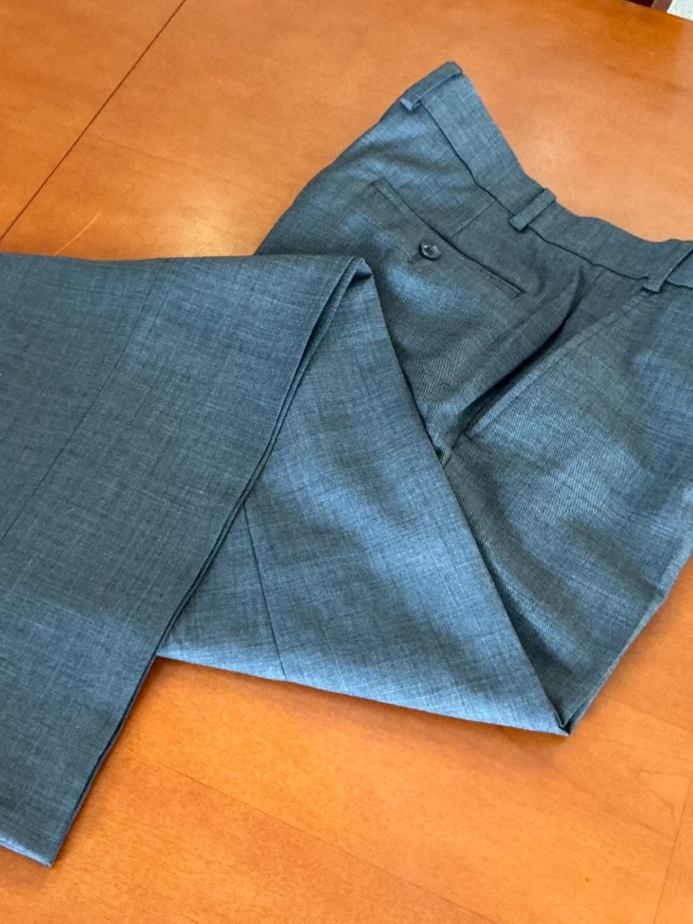 JONES NEW YORK Men’s Dress Pant, Grey Wool, 38W x 34L